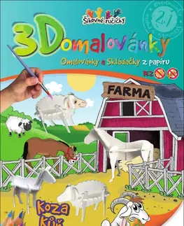 Pre deti a mládež - ostatné 3D omalovánky Farma
