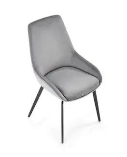 Jedálenské stoličky HALMAR K479 jedálenská stolička sivá / čierna