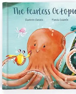 Rozprávky The Fearless Octopus kniha ENG plyšová hračka JELLYCAT - Charlotte Christie,Marcela Calderón