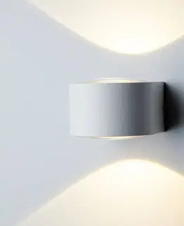 Vonkajšie nástenné svietidlá LOOM DESIGN LOOM DESIGN Frey LED nástenné svietidlo IP65 2x6W biele