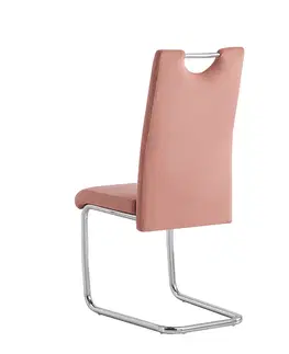 Jedálenské stoličky a kreslá Jedálenská stolička ABIRA NEW Tempo Kondela Ružová