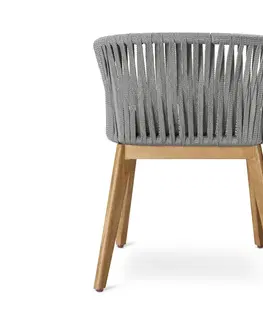 Outdoor Chairs Jedálenské kreslo s textilným výpletom
