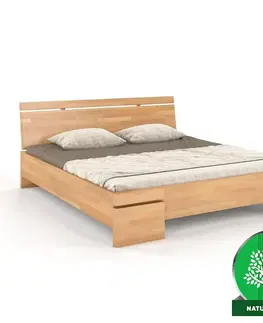 Drevené postele Posteľ buková Skandica Sparta maxi 160X200 cm prirodzené