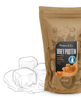 Športová výživa Protein & Co. Bezlaktózový CFM Whey Váha: 1 000 g, PRÍCHUŤ: Salted caramel