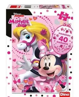 Od 100 dielikov Dino Toys Puzzle Minnie Mouse 200 diamond Dino