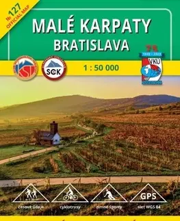 Turistika, skaly Malé Karpaty - Bratislava TM 127 - 1:50 000, 7. vydanie