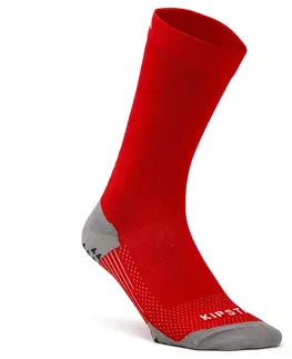 ponožky Krátke protišmykové futbalové ponožky VIRALTO II MiD červené