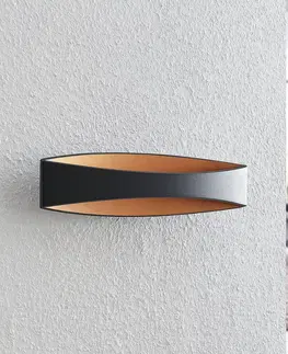 Nástenné svietidlá Arcchio Arcchio Jelle nástenná LED, 43,5 cm, čierna