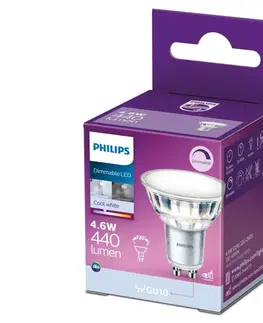 Žiarovky Philips LED Stmievateľná žiarovka Philips GU10/4,6W/230V 4000K 