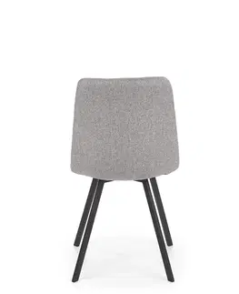 Jedálenské stoličky HALMAR K402 jedálenská stolička sivá / čierna