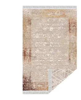 Koberce a koberčeky KONDELA Nesrin obojstranný koberec 180x270 cm béžová / vzor
