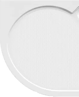 Vane GELCO - ARCA sprchová vanička z liateho mramoru, štvrťkruh, 90x90cm, R550 PA559