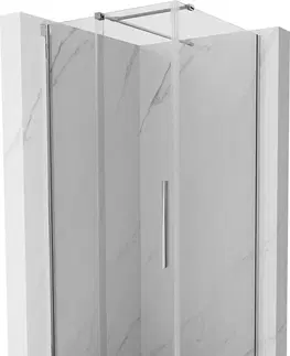 Sprchovacie kúty MEXEN/S - Velar Obdĺžnikový sprchovací kút 110 x 110 cm, transparent, chróm 871-110-110-01-01