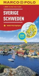 Sprievodcovia, mapy - ostatné Švédsko 1:800T/mapa (ZoomSystem) MD