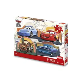 Do 99 dielikov Dino Toys Puzzle Cars na ceste 4x54 Dino