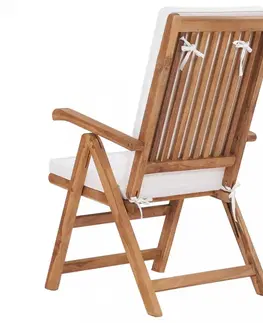 Záhradné kreslá a stoličky Polohovacie záhradné stoličky 2 ks teakové drevo Dekorhome Sivá