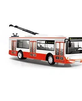 Hračky - dopravné stroje a traktory RAPPA - Trolejbus, ktorý hlási zastávky česky, 28 cm