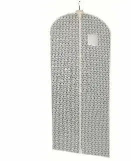 Úložné boxy Compactor Úložný obal na obleky a dlhé šaty MISSY, 60 x 137 cm, modro-biela