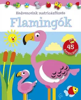 Nalepovačky, vystrihovačky, skladačky Kedvenceink matricásfüzete - Flamingók