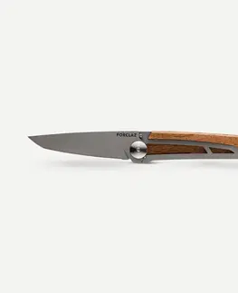 kemping Skladací nôž s drevenou rukoväťou MT500