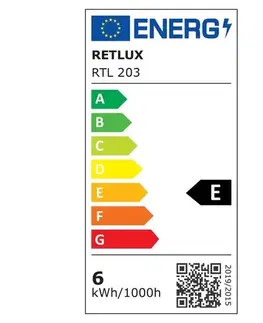 Stolové lampy Retlux RTL 203 Stolná LED lampa s displejom a Qi dobíjaním biela, 6 W