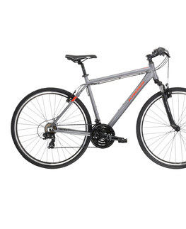 Bicykle Pánsky crossový bicykel Kross Evado 1.0 28" Gen 004 grafitová/červená - M (19", 168-180 cm)