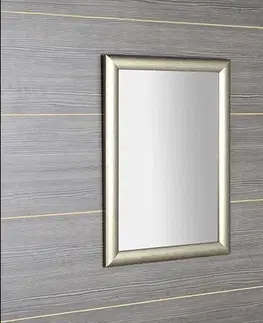 Kúpeľňa SAPHO - VALERIA zrkadlo v drevenom ráme 580x780mm, platina NL393