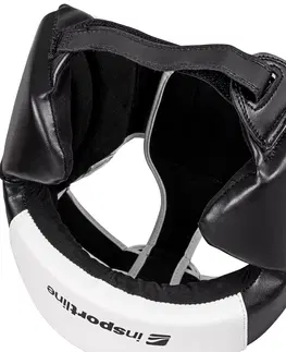 Boxerské prilby Boxerský chránič hlavy inSPORTline Truluck čierno-biela - L