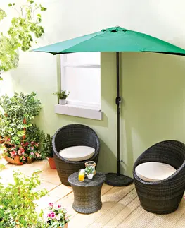 Záhradný a campingový nábytok Polkruhový slnečník
