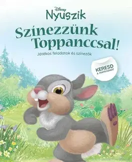 Nalepovačky, vystrihovačky, skladačky Disney Nyuszik - Színezzünk Toppanccsal!