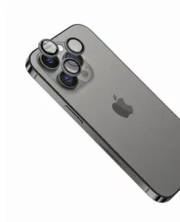 Tvrdené sklá pre mobilné telefóny FIXED Ochranné sklá šošoviek fotoaparátov pre Apple iPhone 14 Pro/14 Pro Max, šedé FIXGC2-930-GR