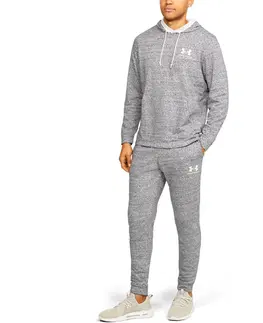 Pánske klasické nohavice Pánske tepláky Under Armour Sportstyle Terry Jogger Onyx White - 3XL