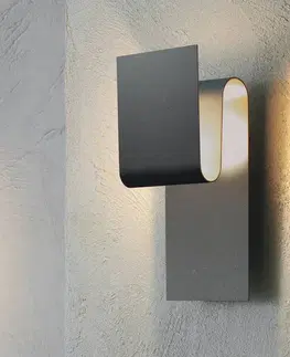 Nástenné svietidlá Escale Escale Fold nástenné LED svietidlo, antracit