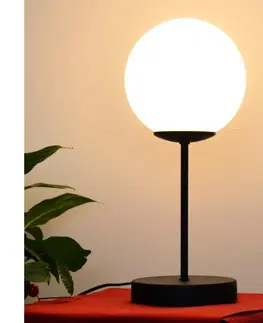 Lampy  Stolná lampa MOON 1xE27/15W/230V čierna 