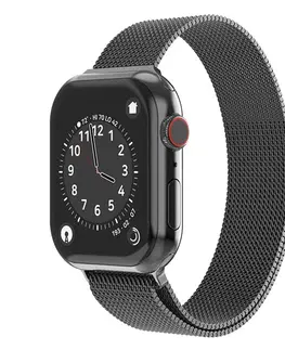 Príslušenstvo k wearables Swissten Milanese Loop remienok pre Apple Watch 42-44, čierny 46000211