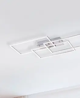 Stropné svietidlá Lucande Lucande Lucardis stropné LED svetlo 3-pl., hranaté