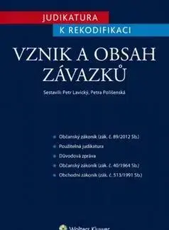 Občianske právo Judikatura k rekodifikaci Vznik a obsah závazků - Petr Lavický,Petra Polišenská