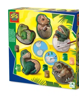 Kreatívne a výtvarné hračky SES - Odlievanie a maľovanie - dinosaury z vajíčka
