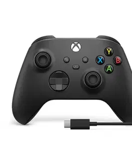 Gamepady Microsoft Xbox káblový ovládač, karbónová čierna 1V8-00002