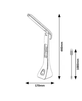 Stolové lampy Rabalux 74042 stolná LED lampa Amato