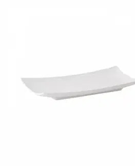 Misy a misky Kinekus Miska SALSA 26,5x12,5 cm obdĺžnik, porcelán, biela