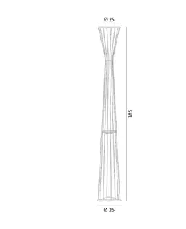 Osvetlenie smerom hore Rotaliana Rotaliana Lightwire F1 stojaca LED lampa, čierna