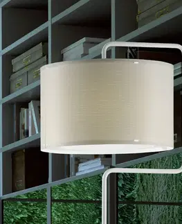 Stojacie lampy Artempo Italia Krémová stojaca lampa Morfeo plastová krémová