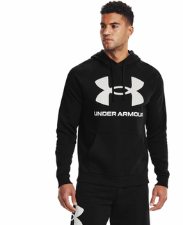 Pánske mikiny Pánska mikina Under Armour Rival Fleece Big Logo HD Graphite Blue - M