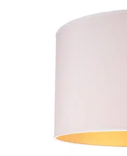 Stropné svietidlá Duolla Stropné svietidlo Roller Ø 60 cm, biela/zlatá