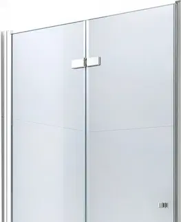 Sprchovacie kúty MEXEN - Lima skladacie sprchové dvere 115 cm, transparent, chróm sa stenovým profilom 856-115-000-01-00