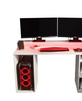 Kancelárske, písacie a PC stoly ArtAbiks Písací stolík GAMER 1 Farba: Biela