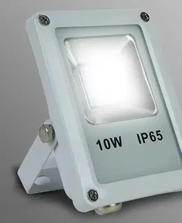 LED vonkajšie reflektory Biely LED reflektor 10W IP65 800LM 4000K EK700