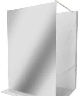Sprchové dvere MEXEN/S - Kyoto samostatne stojaca sprchová zástena 110 x 200, lustro 8 mm, nikel kartáčovaná 800-110-002-97-50