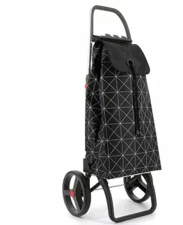 Nákupné tašky a košíky Rolser Nákupná taška na kolieskach I-Max 2 Logic RSG, čierno-biela